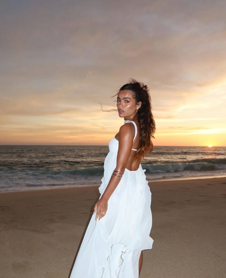 VELMORA BABYSHOWER| Ruffle Strapless Maxi Dress