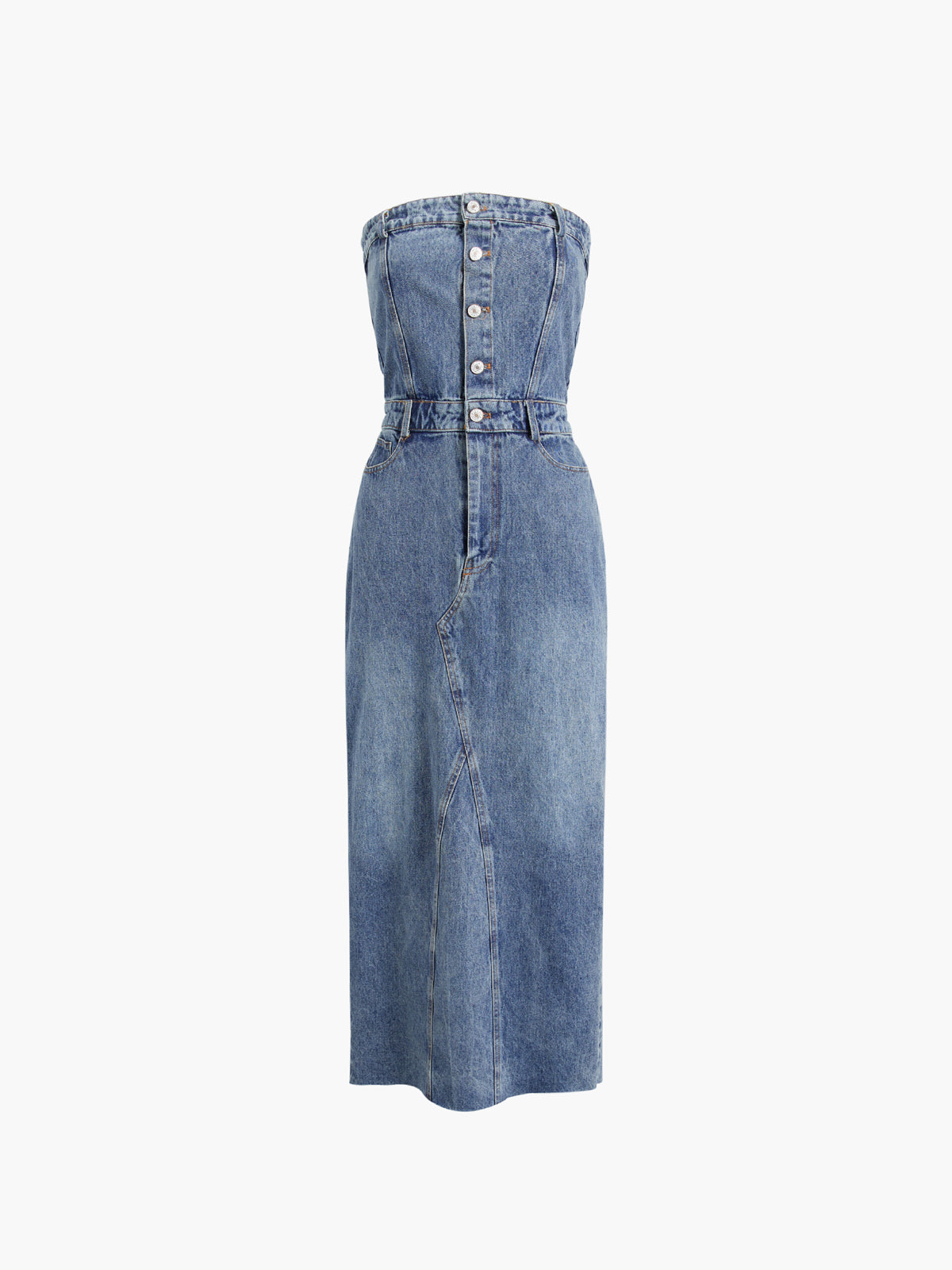 VELMORA | Midi Jean Dress