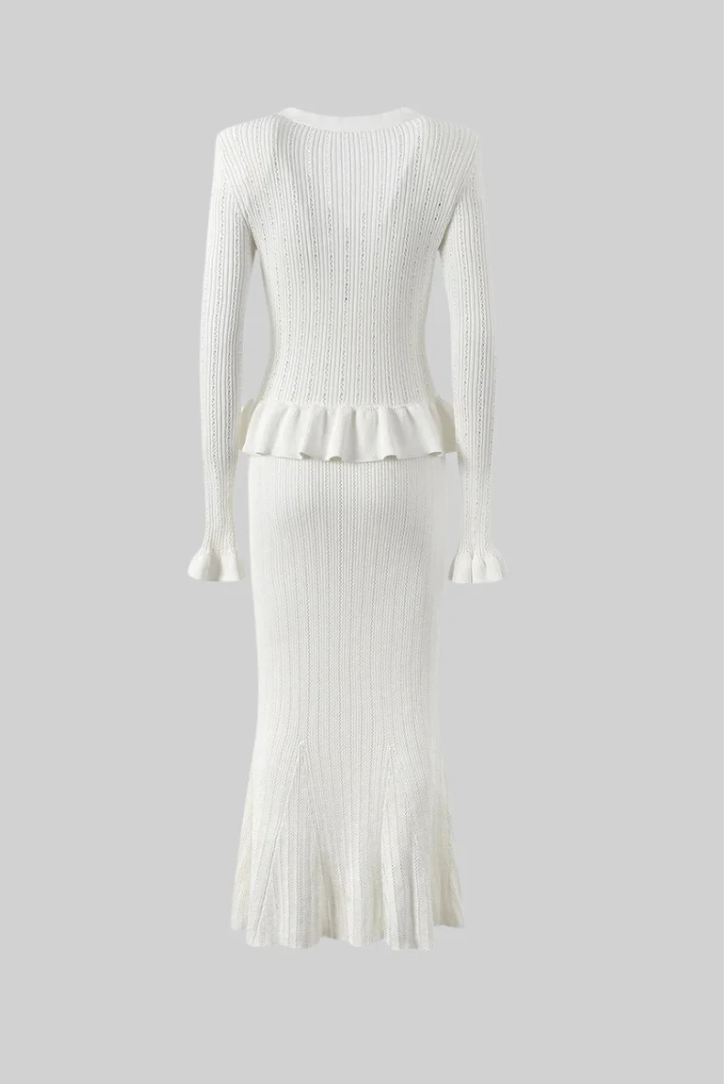 VELMORA BABYSHOWER | V-Neck Knitted Set