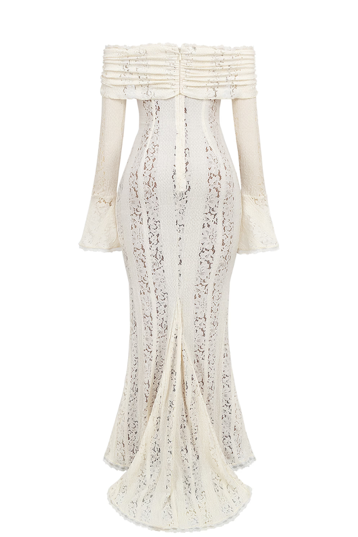 VELMORA BABYSHOWER | Maternity Lace Maxi Dress