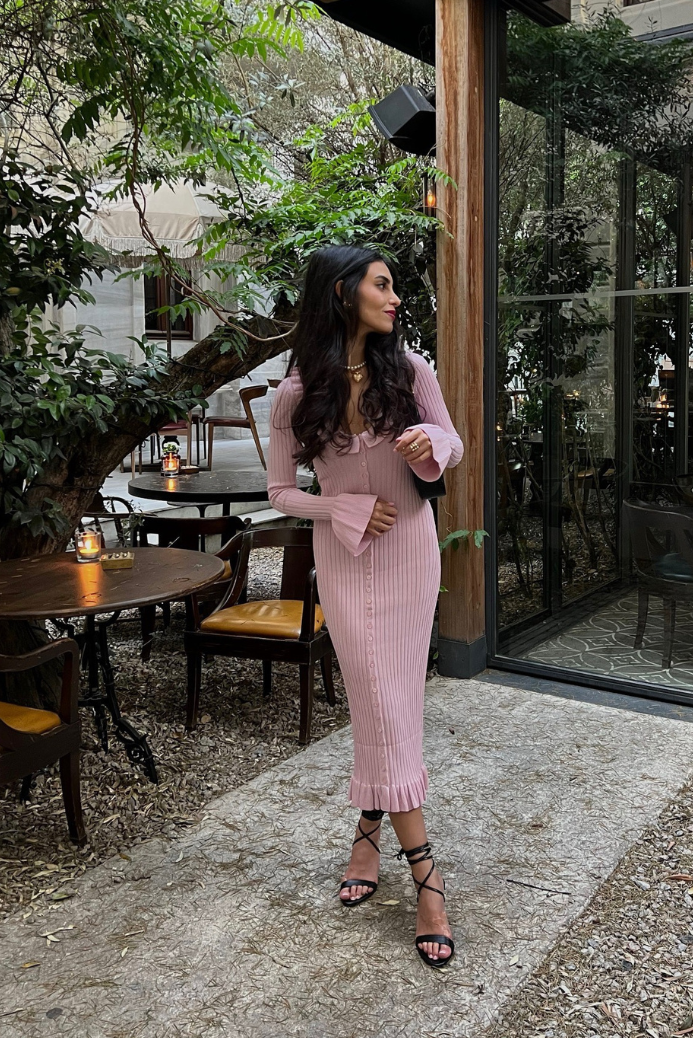 VELMORA BABYSHOWER | Maternity Casual Long Sleeved Midi Dress