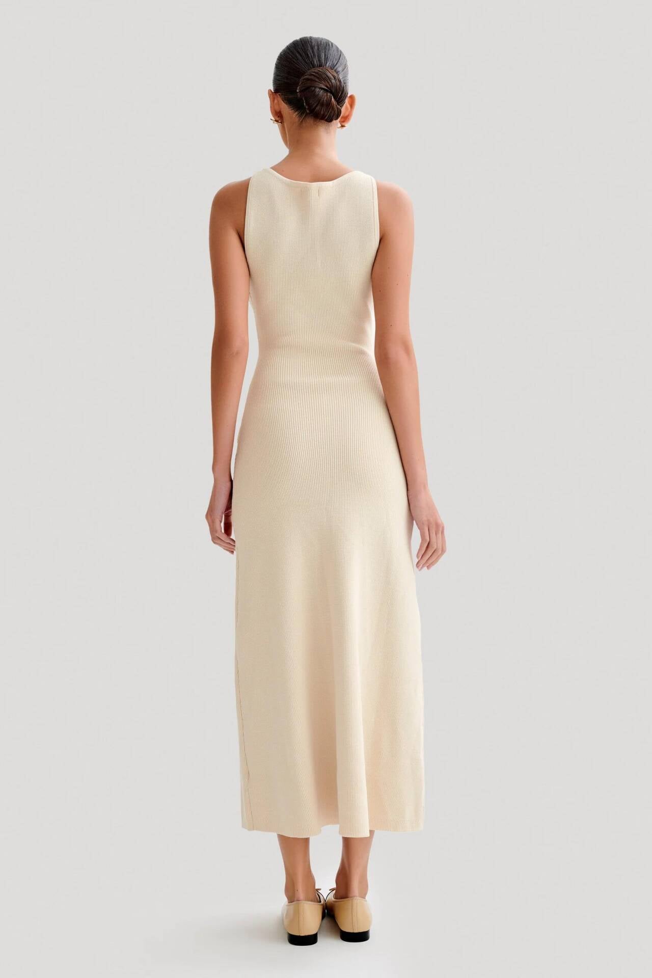 VELMORA BABYSHOWER | Knit Sleeveless Maxi Dress