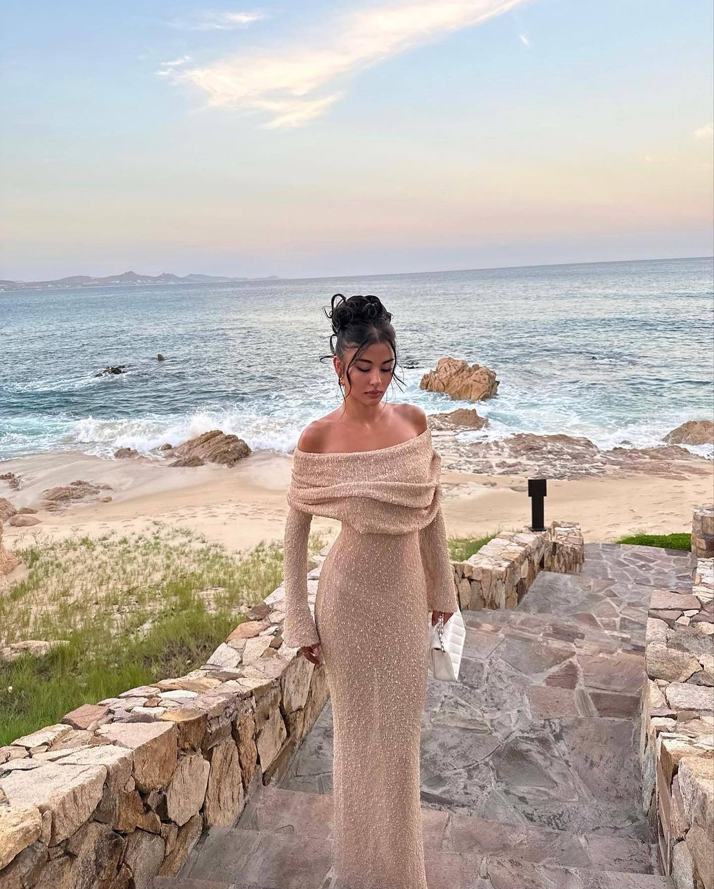 VELMORA BABYSHOWER | Maternity Elegant Off Shoulder Maxi Dress