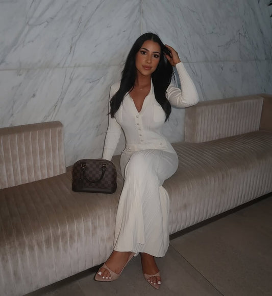 VELMORA BABYSHOWER | Knitted Midi Dress