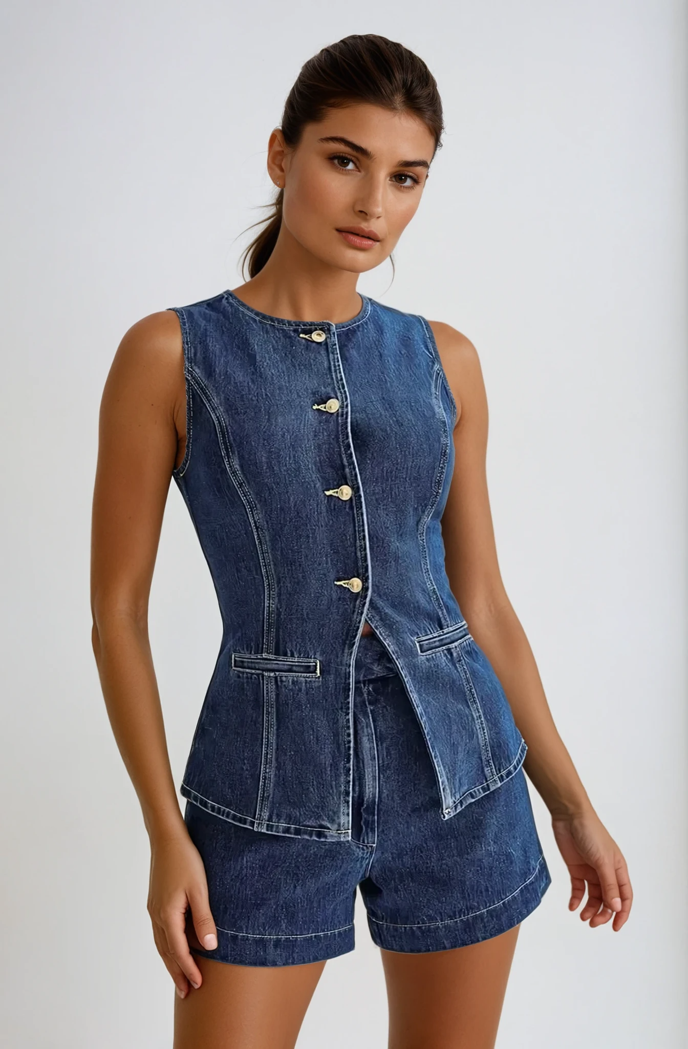 VELMORA - DENIM SET