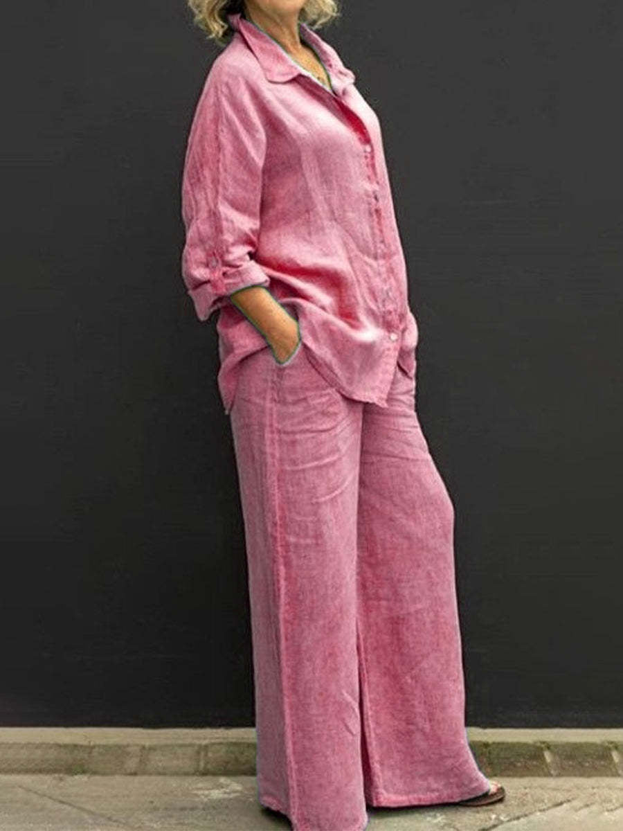 Velmora Femme 30/40+ - Ania™ Dameskatoenen en linnen pak