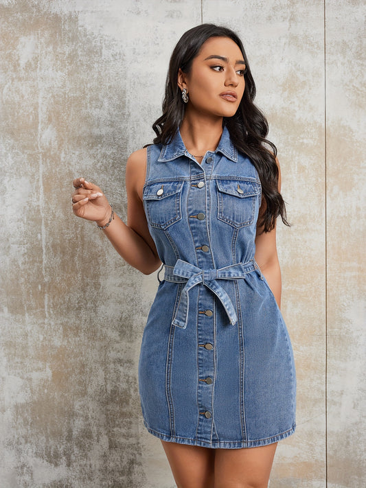 VELMORA -DENIM JURK