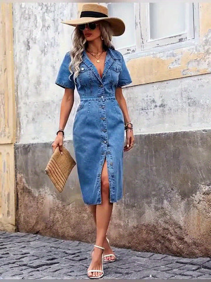 VELMORA - DENIM JURK