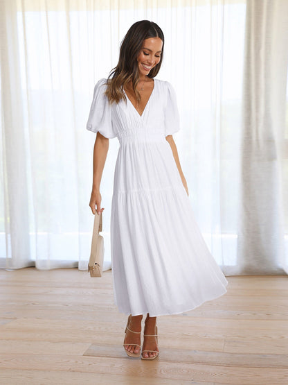 VELMORA BABYSHOWER | Puff Sleeves Dress