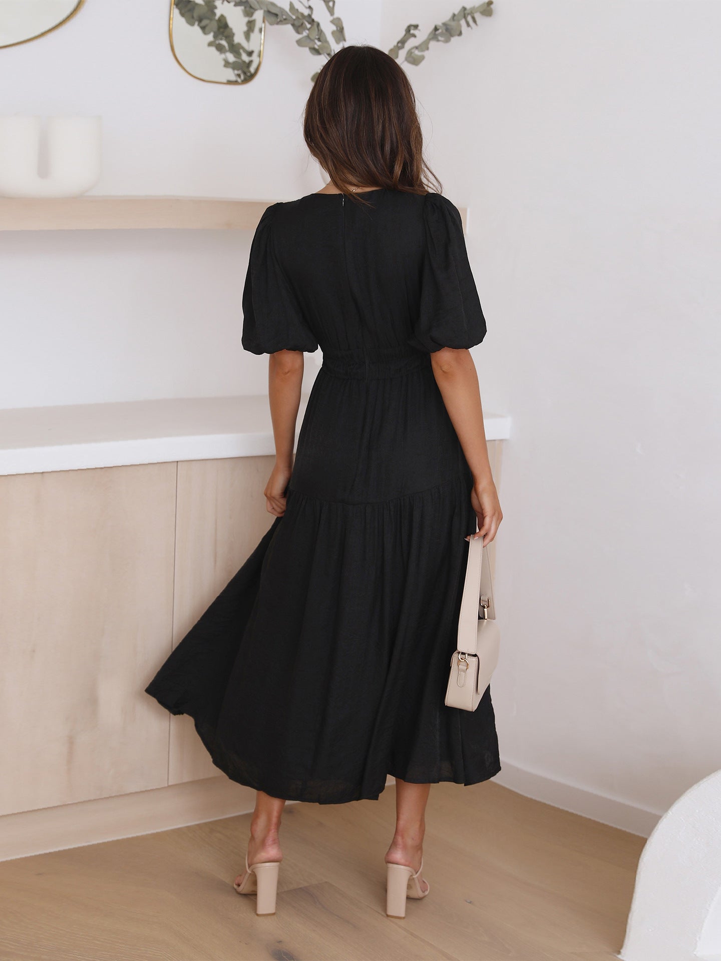 VELMORA BABYSHOWER | Puff Sleeves Dress