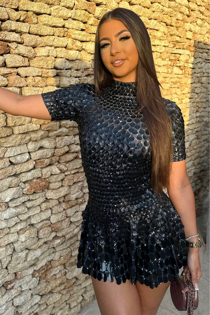 VELMORA IBIZA  | High Neck Mini Dress