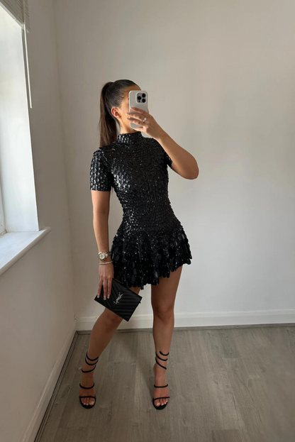 VELMORA IBIZA  | High Neck Mini Dress