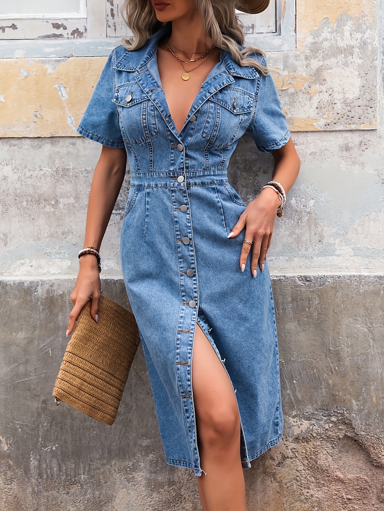 VELMORA - DENIM JURK