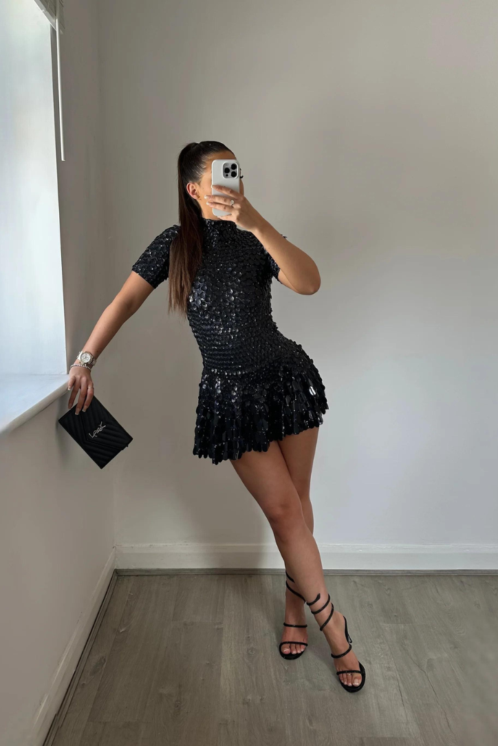 VELMORA IBIZA  | High Neck Mini Dress