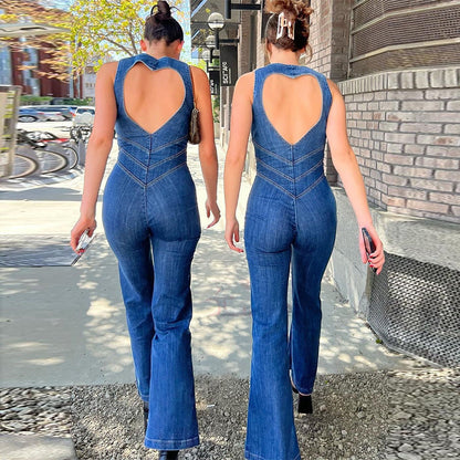 VELMORA - DENIM JUMPSUIT