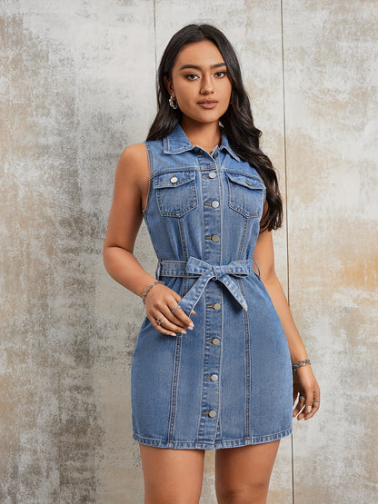 VELMORA -DENIM JURK
