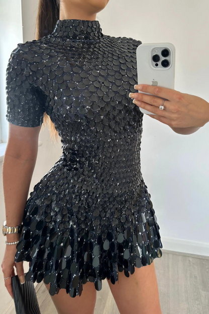 VELMORA IBIZA  | High Neck Mini Dress