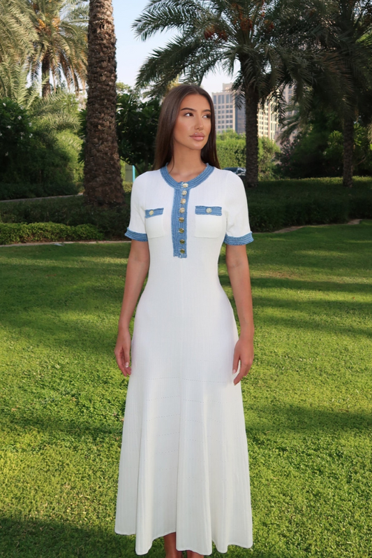 VELMORA BABYSHOWER| Buttoned Maxi Dress