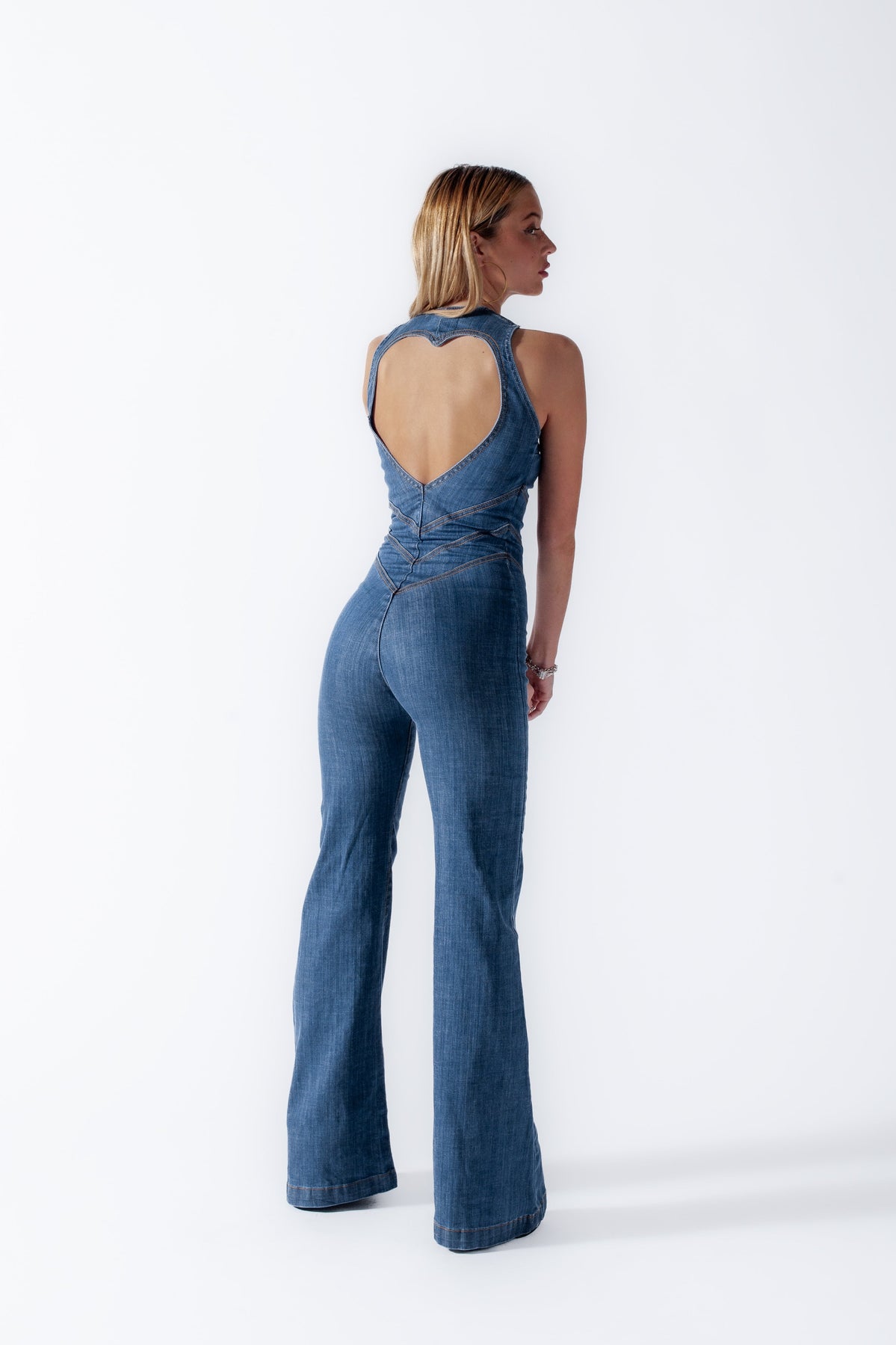 VELMORA - DENIM JUMPSUIT