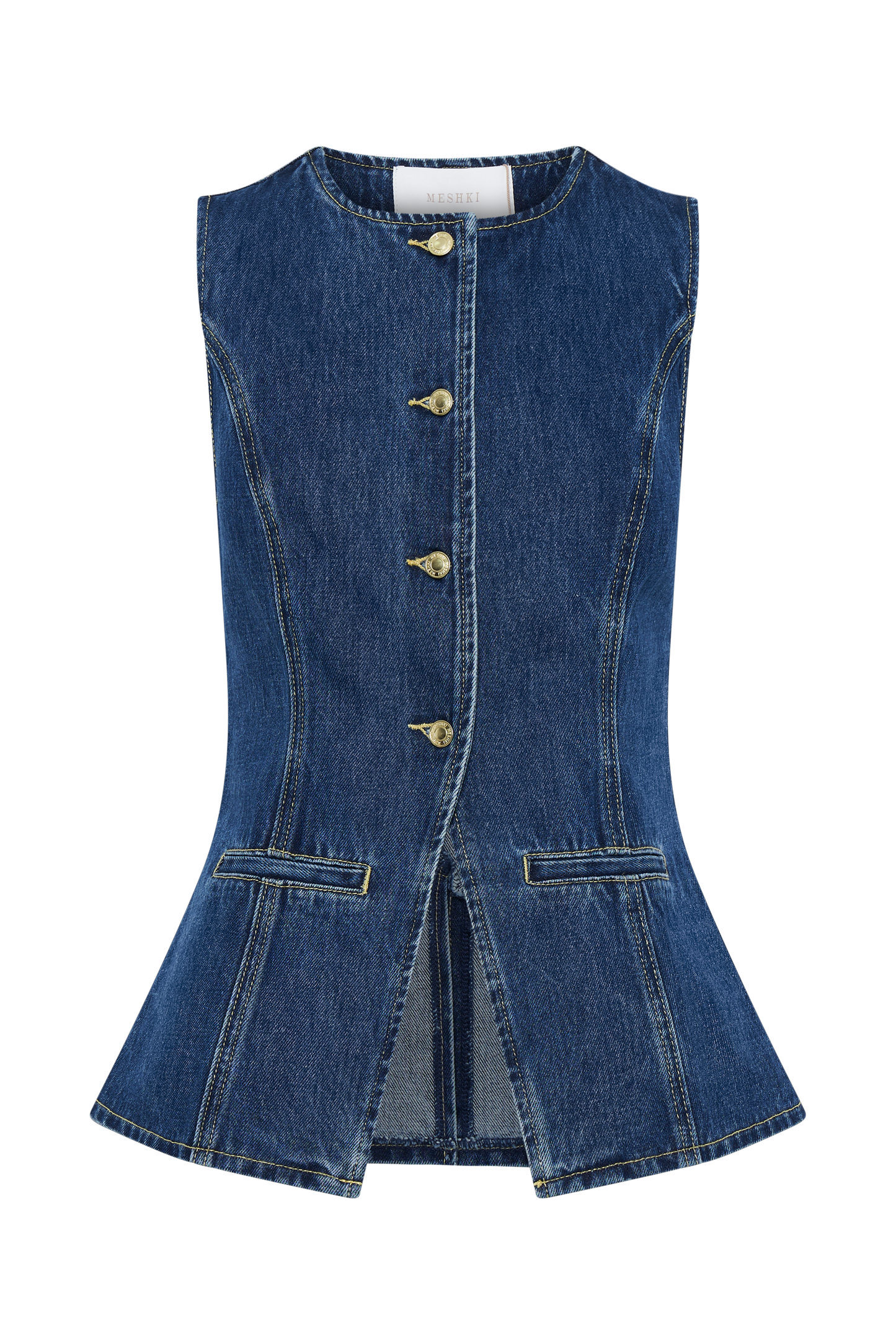 VELMORA | DENIM BUTTON UP SET
