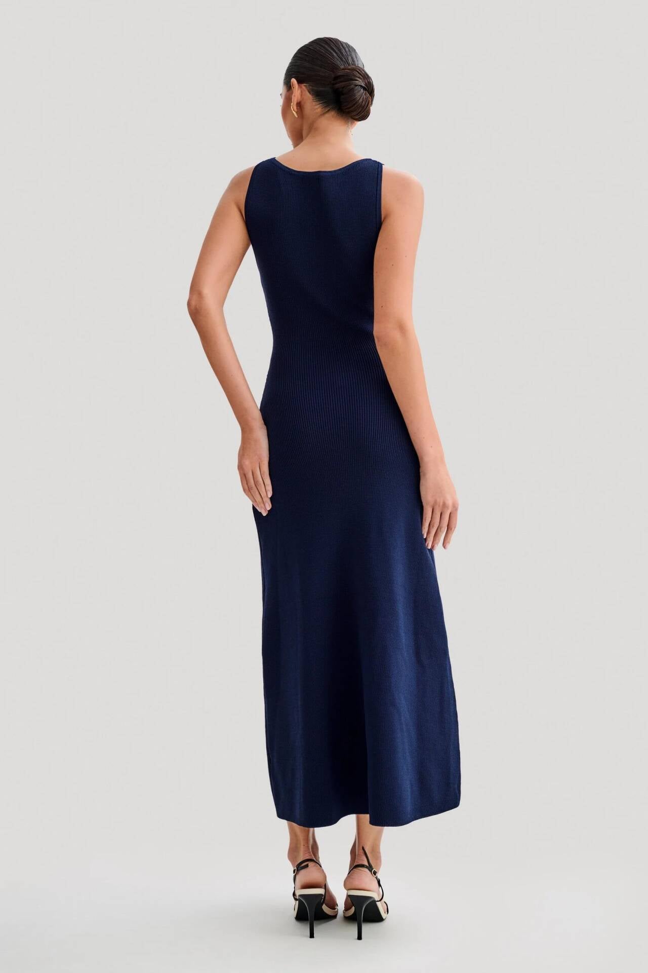 VELMORA BABYSHOWER | Knit Sleeveless Maxi Dress
