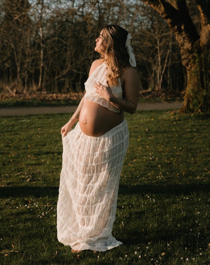 VELMORA BABYSHOWER | Maternity Bohemian Ruffle Set