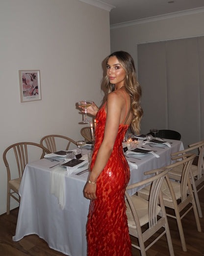 VELMORA IBIZA  | Sequin Maxi Long Dress