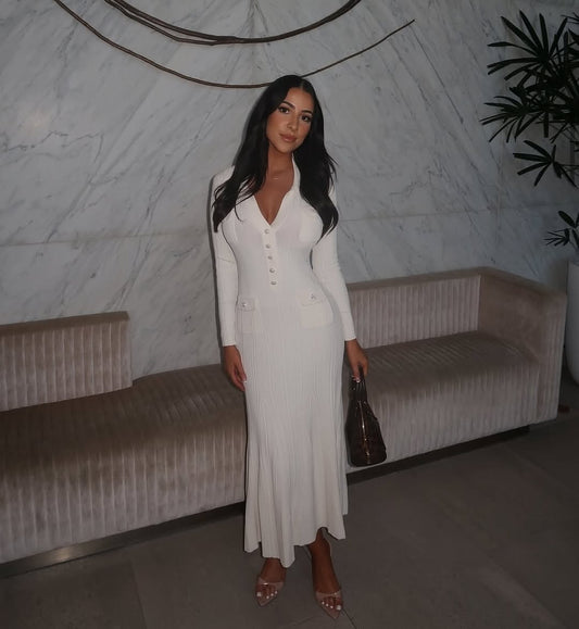 VELMORA BABYSHOWER | Knitted Midi Dress