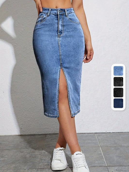 VELMORA - DENIM ROK
