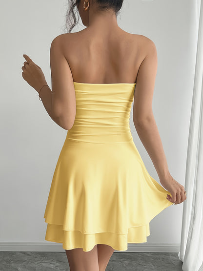 VELMORA-  Mouwloze Jurk