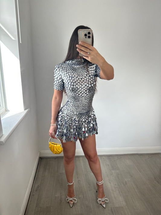 VELMORA IBIZA  | High Neck Mini Dress