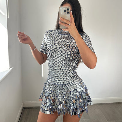 VELMORA IBIZA  | High Neck Mini Dress