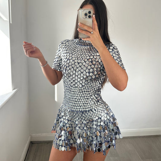 VELMORA IBIZA  | High Neck Mini Dress