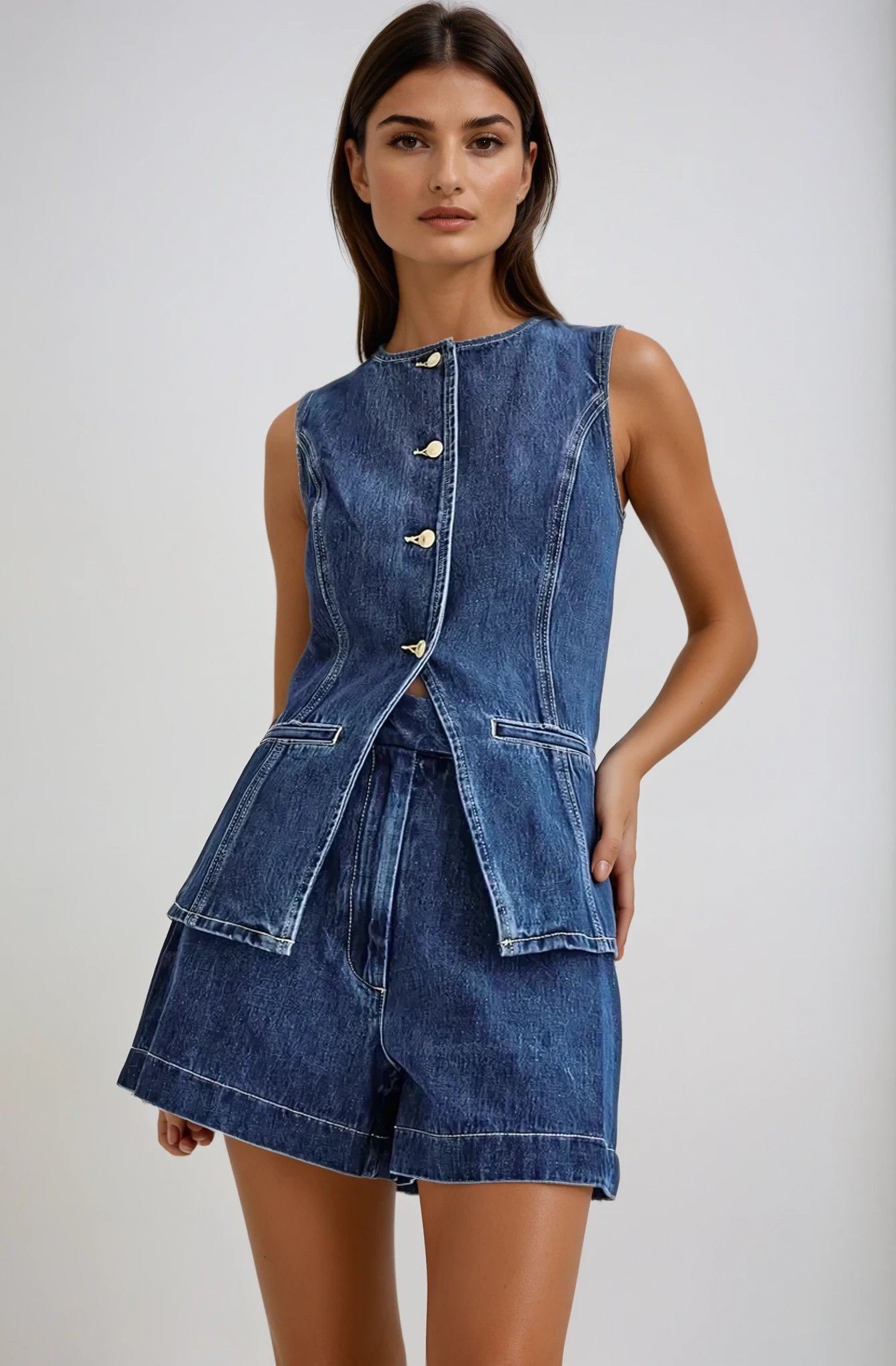 VELMORA - DENIM SET